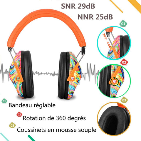 KidyCasque™ Le casque antibruit FUN